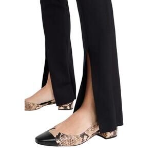 Veronica Beard Womens 9.5M Latte Black Cecile Slingback Pumps Snake Print LB4-22